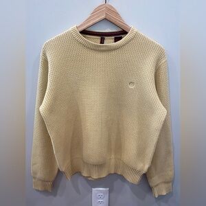 Perry Ellis America 100% Cotton Crew Neck Beige Men’s Small Long Sleeve Sweater